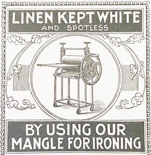 1895 mangle ironing flat - 1895,
