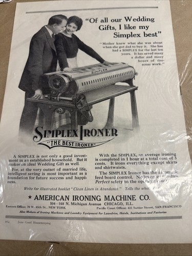 1919 simplex ironer housewife - 1919,